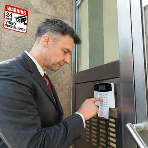 Pegatinas <span class=keywords><strong>de</strong></span> vinilo <span class=keywords><strong>de</strong></span> video <span class=keywords><strong>de</strong></span> 24 horas <span class=keywords><strong>de</strong></span> alta visibilidad, marcadores <span class=keywords><strong>de</strong></span> alerta <span class=keywords><strong>de</strong></span> seguridad para tiendas, oficinas, almacenes, entradas públicas - Product Image 4