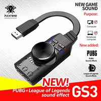 USB-Soundkarte, externe Stereo-Soundkarte mit Lautstärke regler, USB auf 3,5-mm-Buchse Audio-Adapter