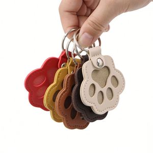 Cute Pu Leather <b>Cat</b> Claw Hair Holder Paw Keychain Portable Key <b>Ring</b> Bag Pendant Pet Lover Gift - Product Image 4