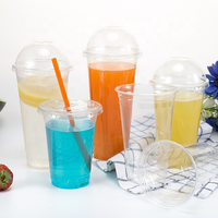 Loyo 98mm populaire] couvercles de gobelets pour animaux de compagnie en plastique demi-ouvert pour tasses à smoothie