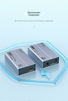 Extender Fiber Hdmi 4K 30Hz hingga 300M Multi-Mode Single-Core Antarmuka Lc Dilengkapi Pembelajaran Edid Terintegrasi