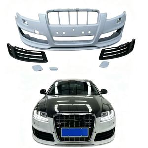 Conjunto de parachoques delantero estilo RS6 con parrilla negra para <span class=keywords><strong>Audi</strong></span> <span class=keywords><strong>A6</strong></span> S6 C6 2009 2010 <span class=keywords><strong>2011</strong></span> 2012 - Product Image 1