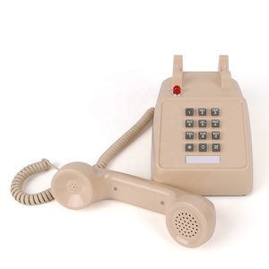 <span class=keywords><strong>Teléfono</strong></span> Antiguo Cheeta CT-N8020 Color Beige, <span class=keywords><strong>Teléfono</strong></span> con Cable Vintage con Indicador LED Rojo para Uso en el <span class=keywords><strong>Hogar</strong></span> y la Oficina - Product Image 4