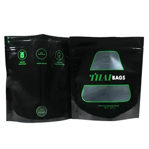 Factory Price Packaging Plastic Bag Customized Window Stand-Up Pouch Mylar Bag Clear Printing With Zipper Bag