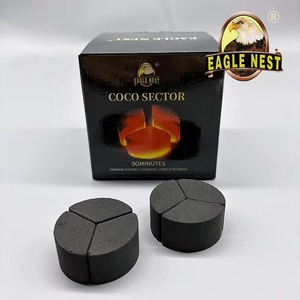 Charbon de coco naturel de haute qualité EAGLE NEST, faible teneur en cendres et haute chaleur, idéal pour la chicha - Product Image 1