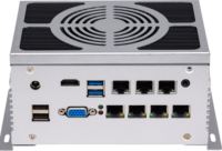 Mini PC industriel de bureau sans ventilateur VGA Intel Core I7 11e génération J6412 8 Go 4G GPIO RS232/RS485 7 LAN Stock Large plage de tension Industriel