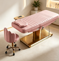 Luxuriöse Multifunktionale Massageliege mit Elektrischer Hebefunktion und Komfortablem Kissen für Schönheitssalon Spa Hotel Medizin