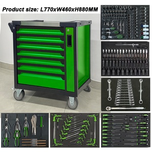 CE 2025 Nouveau 200 Pièces Chariot à Outils En Acier Inoxydable 7 Tiroirs Coffre à Outils OEM <span class=keywords><strong>Auto</strong></span> Réparation Chariot Armoire De Rangement - Product Image 2