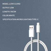 Câble de charge rapide LDNIO LS902 original en gros, 2 m, 2,4 A, pour iPhone 14 13 Pro Max