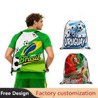 Sac à dos à cordon 2026, modèle très populaire, pour supporters américains et mexicains, en polyester 210D 420D de qualité supérieure, sacs de sport promotionnels