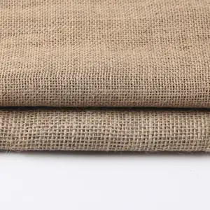 Jiahe Vente en gros 10 verges de long 12 "de large Rouleau de tissu de toile de jute naturelle Tissu de jute