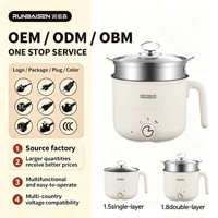 1,8L Mini Multifunktionaler Elektrischer Kochtopf 600W, Antihaft-Kleiner Hotpot für Studentenwohnheim & Zuhause, 220V, OEM ODM Logo