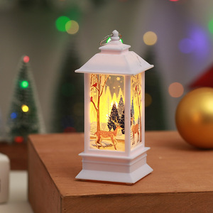 Decoraciones Navideñas, Faroles Navideños, Candelabros, Lámparas, Luces Nocturnas, Faroles con Llama, Decoraciones de Santa Claus, Regalos de Navidad - Product Image 4