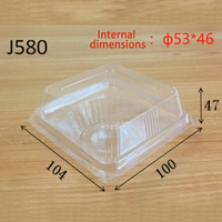 Boîtes d'emballage en plastique PET transparentes écologiques personnalisables de qualité alimentaire pour l'emballage et la présentation de gâteaux et de tartes aux œufs