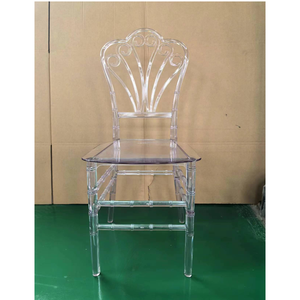 Vente en gros d'usine Chaise de mariage Tifanny en résine plastique brillante transparente transparente pour hôtel, banquet, location pour événements - Product Image 3