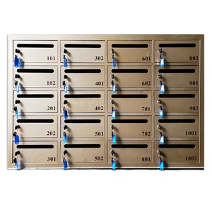 Buzón comunitario de acero al carbono personalizado OEM, buzón de aluminio de acero inoxidable, grupo de buzón de fabricación de chapa metálica - Product Image 1