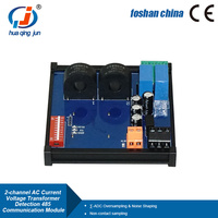 Module de détection de transformateur de courant et de tension RS485 à 2 canaux Huaqingjun, module d'acquisition de communication RS485 haute précision