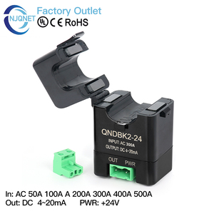 Ac hiện tại Cảm biến 10A 30A 50A 100A 200A 400A đầu ra 4 20mA 5V 10V DC hội trường hiện tại đầu dò CT hiện tại biến áp chia lõi - Product Image 4