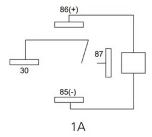 12V 30a 4 pin mikro otomotiv rölesi