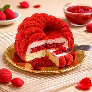 Moule à gâteau en silicone antiadhésif LFGB Platinum sans BPA, 6 cavités, forme framboise, pour mousse et gâteaux - Product Image 4
