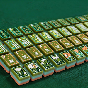 ไพ่มาจองอะคริลิคสีเขียวแบบอเมริกันพิมพ์ลายสไตล์แมรี่สุดหรูแบบกำหนดเองได้ สำหรับการสังสรรค์ในครอบครัวและการเล่นคาสิโน - Product Image 6