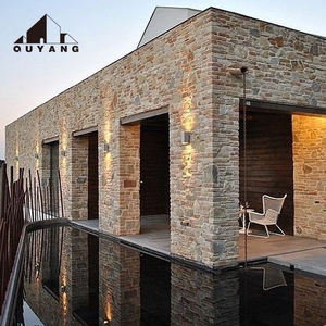 QUYANG <span class=keywords><strong>maison</strong></span> décorative façade placage ardoise culture naturelle carreaux de revêtement en <span class=keywords><strong>pierre</strong></span> revêtement mural en <span class=keywords><strong>pierre</strong></span> extérieur - Product Image 5