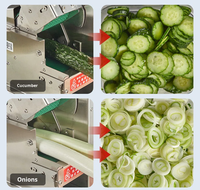 Machine de découpe automatique commerciale pour oignon vert, céleri, champignons, poireau et autres légumes, à vendre