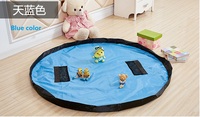 Sac de rangement de jouets à cordon léger imperméable avec tapis de jeu