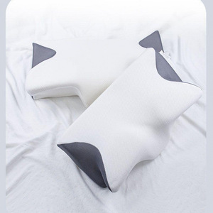 Butterfly-shaped Memory Foam <b>Pillow</b> Medium Firmness Neck Support Side Sleeping <b>Pillow</b> 60x33x7cm White-gray - Product Image 2