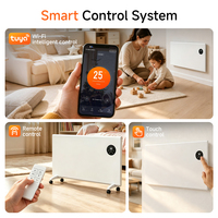 Calentador Eléctrico de Cristal de Carbono de Bajo Consumo, Montado en Pared, con Certificación CE IP44, Personalizable OEM, Calentador Infrarrojo Independiente para el Hogar
