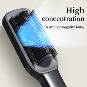 Nouveau design de produit 2 en 1 : lisseur de cheveux à 40 millions d'ions négatifs, lisseur de cheveux en céramique PTC - Product Image 5