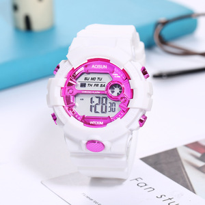 Vente en gros Plastique <span class=keywords><strong>Montre</strong></span>-bracelet électronique de sport pour enfants Horloges pour garçons Filles enfants Étudiants LED <span class=keywords><strong>Montre</strong></span> pour adolescents - Product Image 2