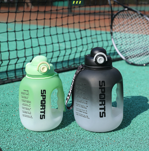 2026 Luxury 2.5L <b>Large</b> Capacity Water Bottle Wholesale Custom Logo Motivational Fitness Sports Jug with Handle and Strap - Product Image 3