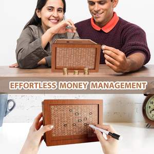 Hucha de Madera con Grabado, Caja Ecológica para Desafío de Ahorro de Dinero para Adultos y Niños, 10000 Piezas - Product Image 2