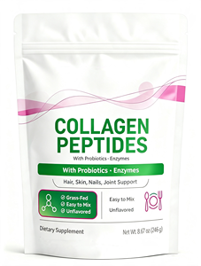 Colágeno en Polvo para Mujeres y Hombres, Péptidos de Proteína Hidrolizada Fáciles de Mezclar, Apoyo para Articulaciones, Cabello, Piel y Uñas - Product Image 1