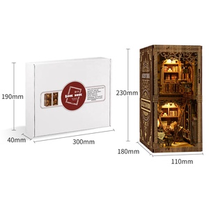 Kit de fabrication de nichoir à livres, bricolage miniature, MDF écologique, puzzles en bois 3D, nichoir à livres à faire soi-même <span class=keywords><strong>pour</strong></span> adultes - Product Image 3