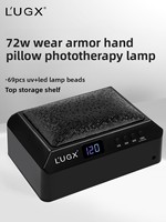 LUGX 72W Lampe de Photothérapie Professionnelle Haut de Gamme UV+LED Haute Puissance Séchage Rapide Double Main à Brancher pour Salon Vente en Gros