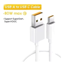 Câble de charge USB Type C 80W, cordon de charge rapide tressé, câble de synchronisation de données Super Dart, durable pour smartphones et tablettes