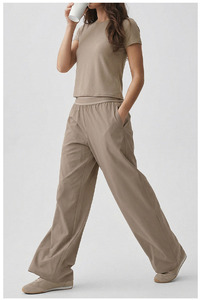 Nuovo Arrivo: Completo Sportivo da Donna con Top Casual a Collo Alto e Pantaloni a Vita Alta, Alta Elasticità per Yoga e <span class=keywords><strong>Fitness</strong></span> - Product Image 5