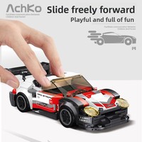 Blocs de construction de la série de voitures de course, modèle de supercar à assembler pour enfants, jouets en blocs
