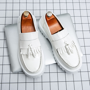 รองเท้าโลฟเฟอร์เป็นรองเท้าบีนนี่สไตล์อังกฤษแบบลำลองสำหรับวัยรุ่นที่มีพื้นรองเท้าหนา - Product Image 1