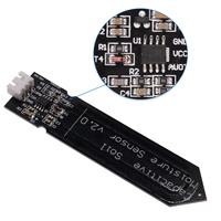 Modul Sensor Kelembaban Tanah Kapasitif Merek Asli Bahan Campuran Output Standar Tidak Mudah Terkorosi Kabel Tegangan Lebar