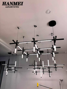 Nordic Industrial Style Pendant <b>Light</b> Modern LED <b>Chandelier</b> for Living Room Iron Material Hanging HM-GM-MG110 HM-GM-MG110 HM-GM- - Product Image 5