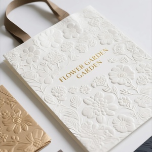 Tùy Chỉnh Sang Trọng Dập Nổi Giấy Bao Bì Túi Mỹ Phẩm Mua Sắm Quần Áo Chết Cắt Xử Lý Cá Nhân Túi Quà Tặng Với Logo Của Riêng Bạn - Product Image 2