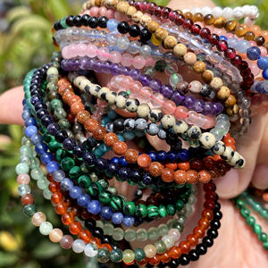 2Mm 3Mm 4Mm Natuursteen Kralen Agates Tijgeroog Malachiet Turquoises Amazoniet Ronde Kralen Voor Sieraden Maken Diy Armband 15'' - Product Image 6