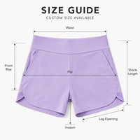 Shorts de golf personnalisés pour femmes, taille élastique large, poches latérales, tissu à séchage rapide pour les participants aux compétitions de golf