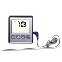 Termometer Digital dengan Timer Alarm, TP710 termometer Digital dengan Timer Alarm, pengukur makanan daging profesional, lampu belakang memasak