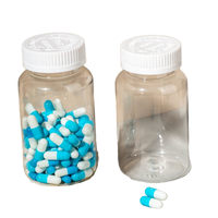 Bouteilles PET personnalisées de 500 ml pour gommes, vitamines, capsules et pilules avec bouchon à vis personnalisé
