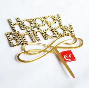 Decoración de <span class=keywords><strong>cumpleaños</strong></span> para niño y niña, decoración de diamantes de imitación para <span class=keywords><strong>tarta</strong></span> de feliz <span class=keywords><strong>cumpleaños</strong></span>, 10th, 16th, 18th, 20th, 21st, 30th, 40th, 50th, 60th - Product Image 6