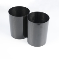 Tube en fibre de carbone de grand diamètre 50mm 80mm 100mm enroulé pour châssis de drone